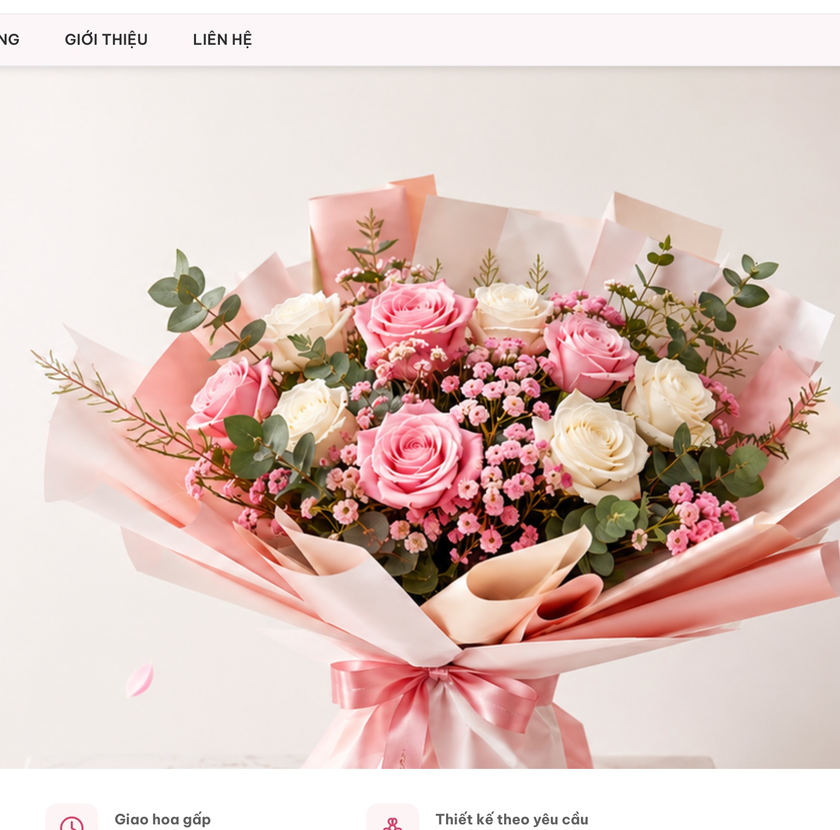 Bó hoa tươi nghệ thuật