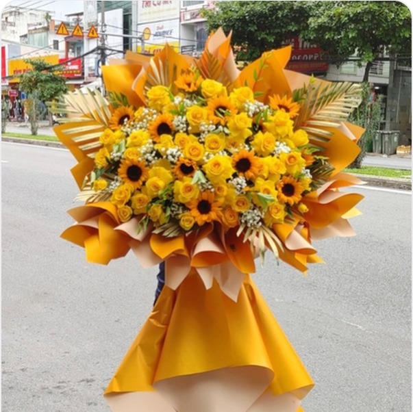 Kệ Hoa Khai Trương Vàng Tài Lộc - N162
