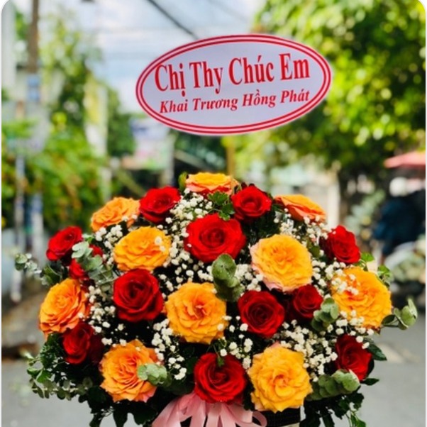 Giỏ Hoa Hồng Đỏ Tươi - N175
