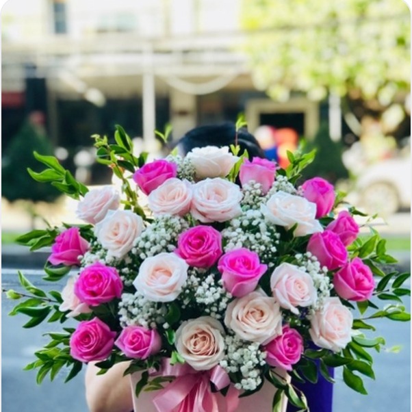 Giỏ Hoa Cẩm Chướng - N178