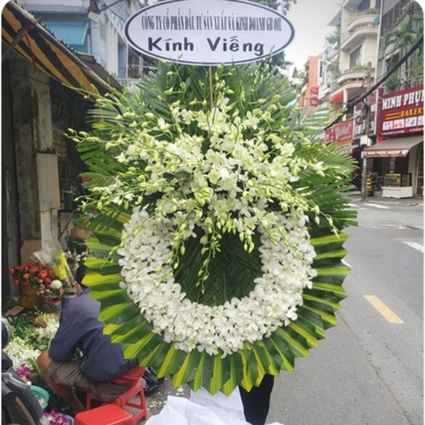 Hoa Viếng Kệ Lan Trắng Cúc - N185