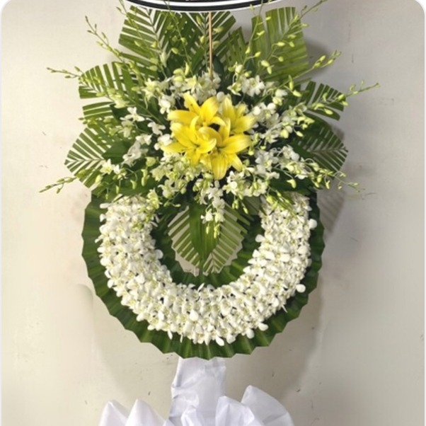 Hoa Viếng Kệ Hoa Lan Trang Trọng - N186