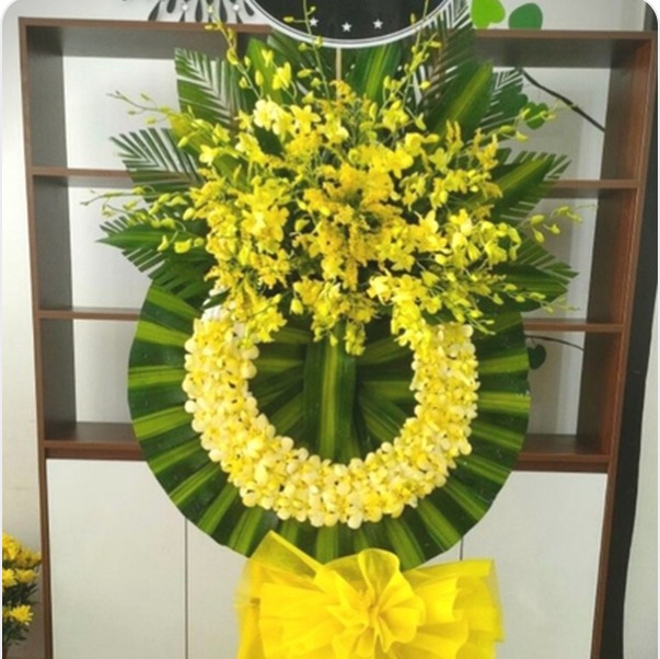Hoa Viếng Kệ Hoa Cúc Vàng - N188