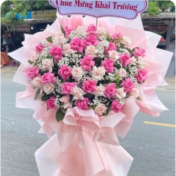 Kệ Hoa Khai Trương Hồng - N382